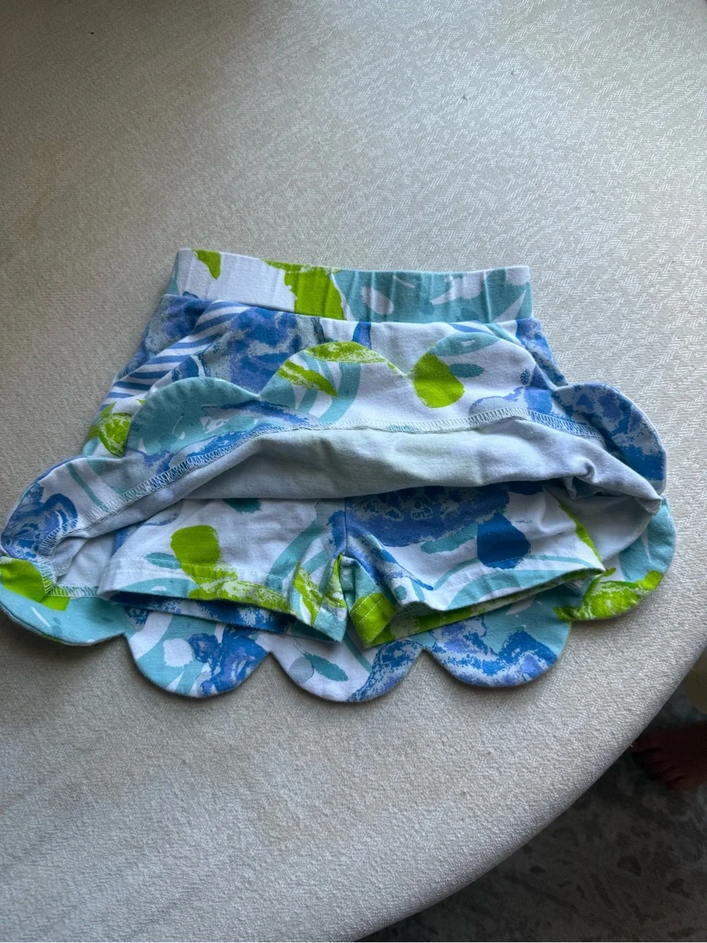 ThreeFriends Toddler Scalloped Floral Skort 4T
